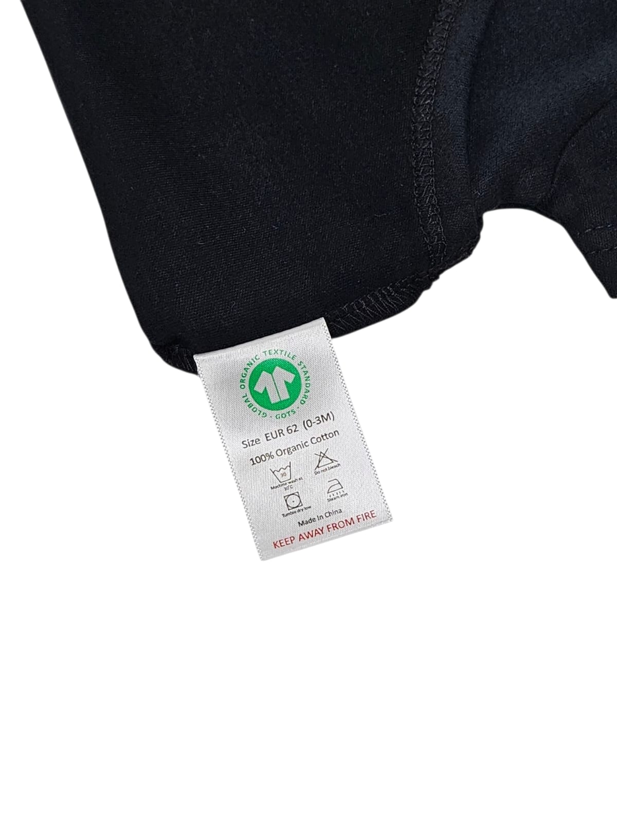 Organic Baby Romper - Black