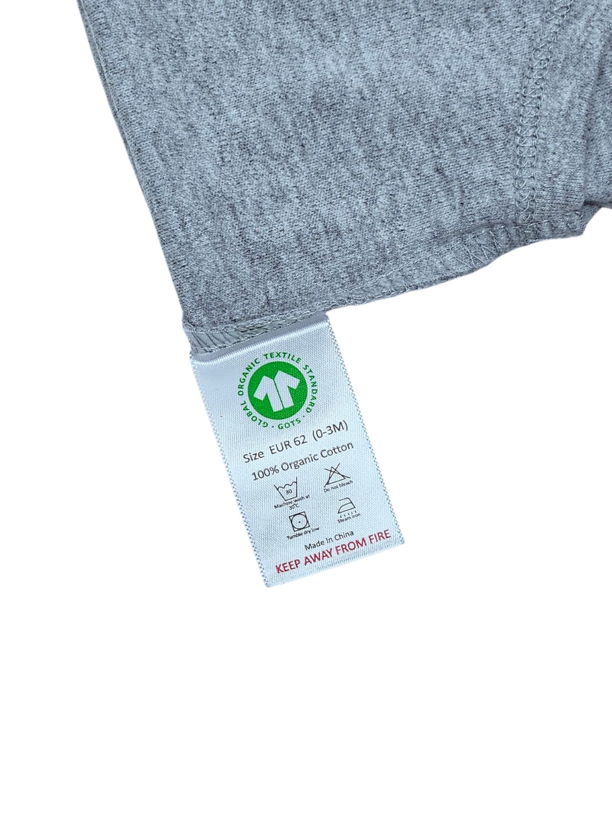 Organic Baby Romper - Grey