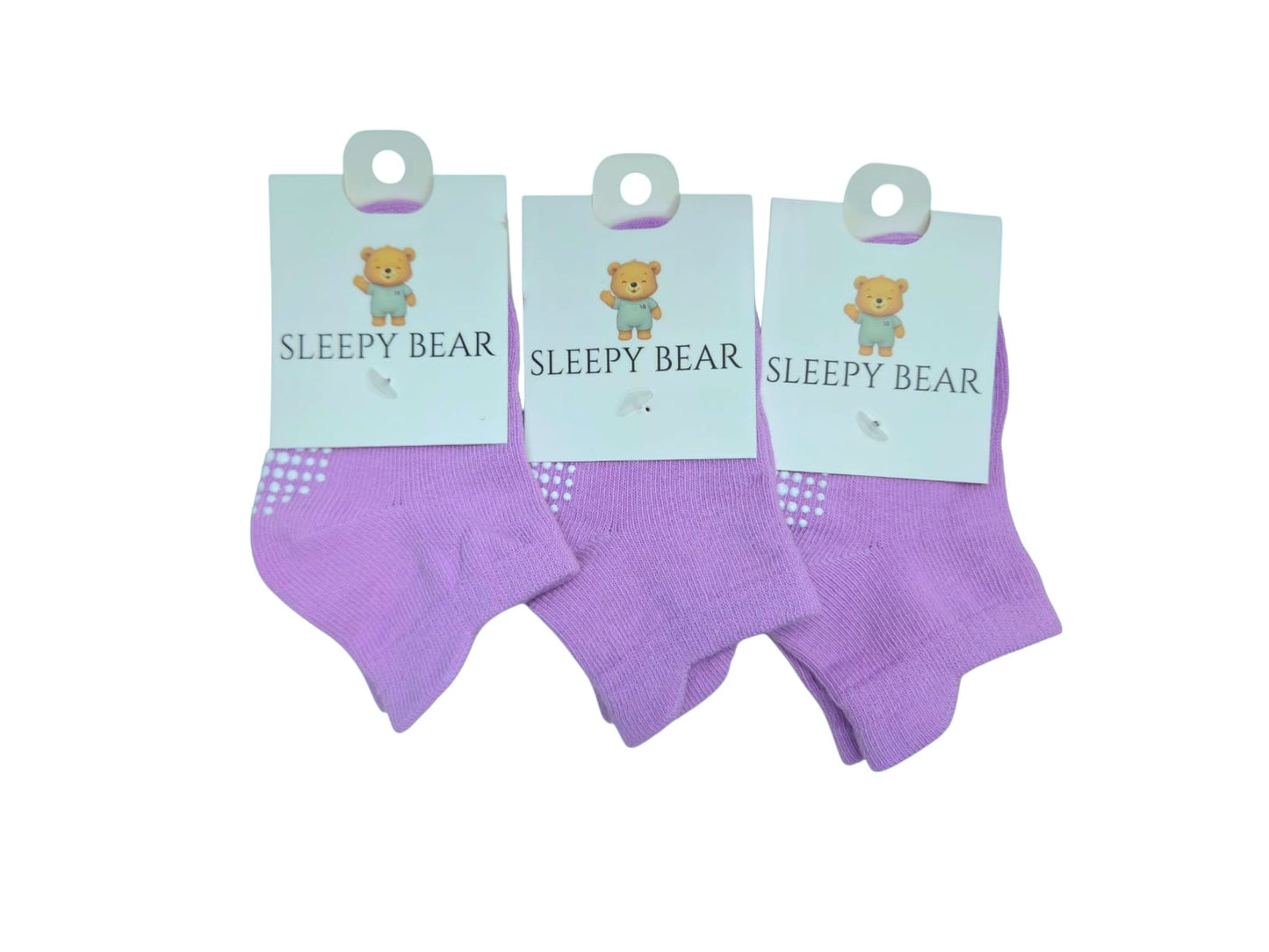 Light Purple Baby Socks 3-Pack (0-1 Year)