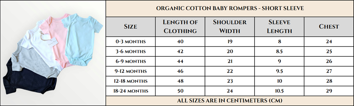 Organic Baby Romper - Black
