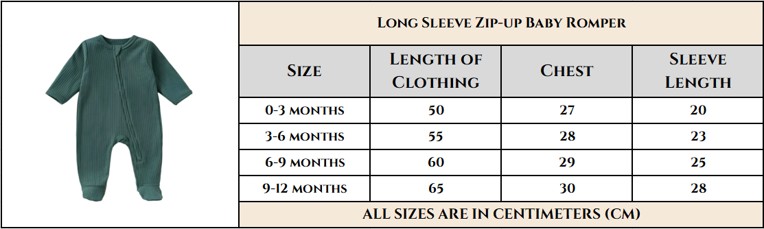 Long Sleeve Zip-Up Romper – Light Green | Ribbed