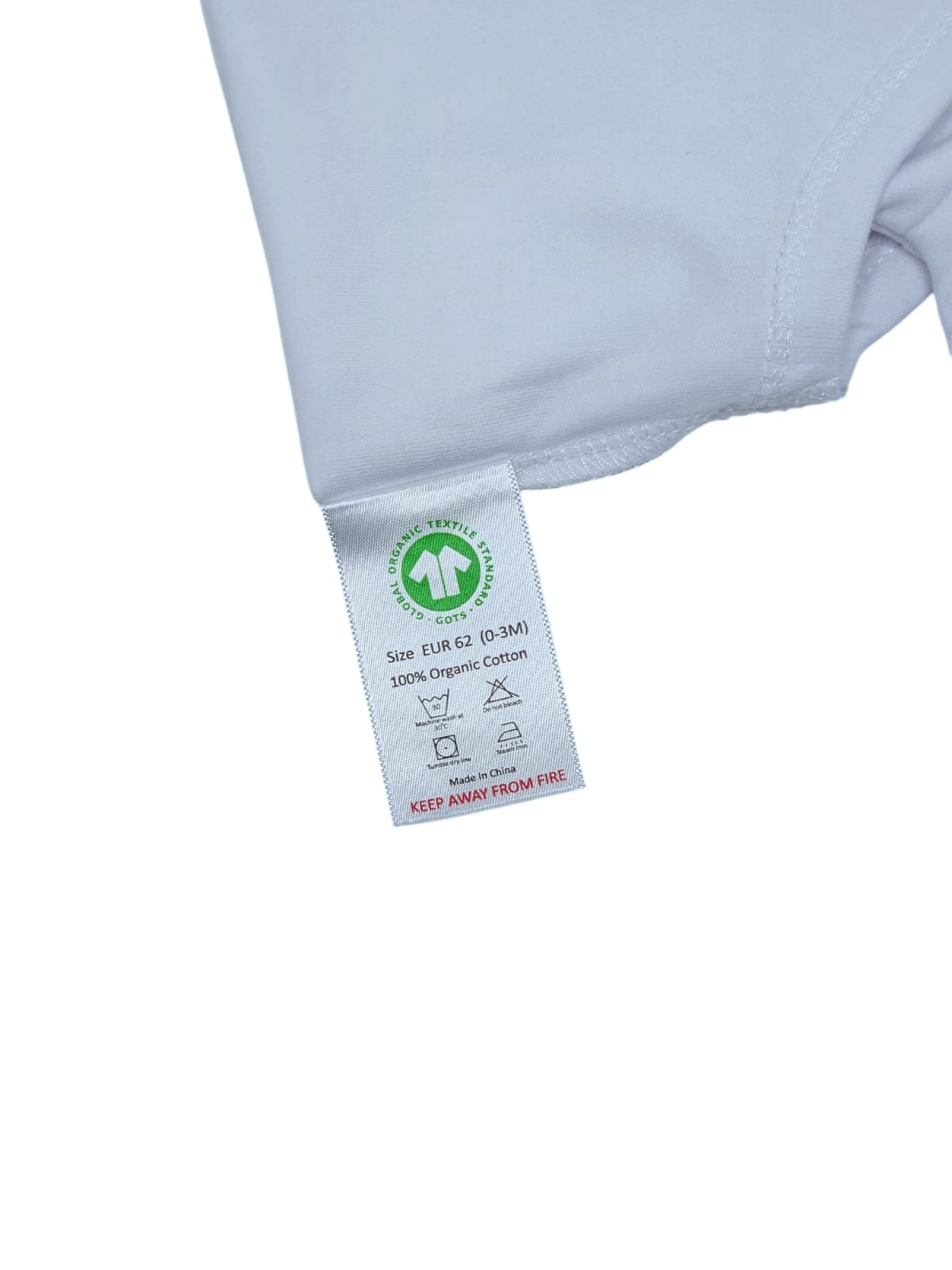 Organic Baby Romper - White