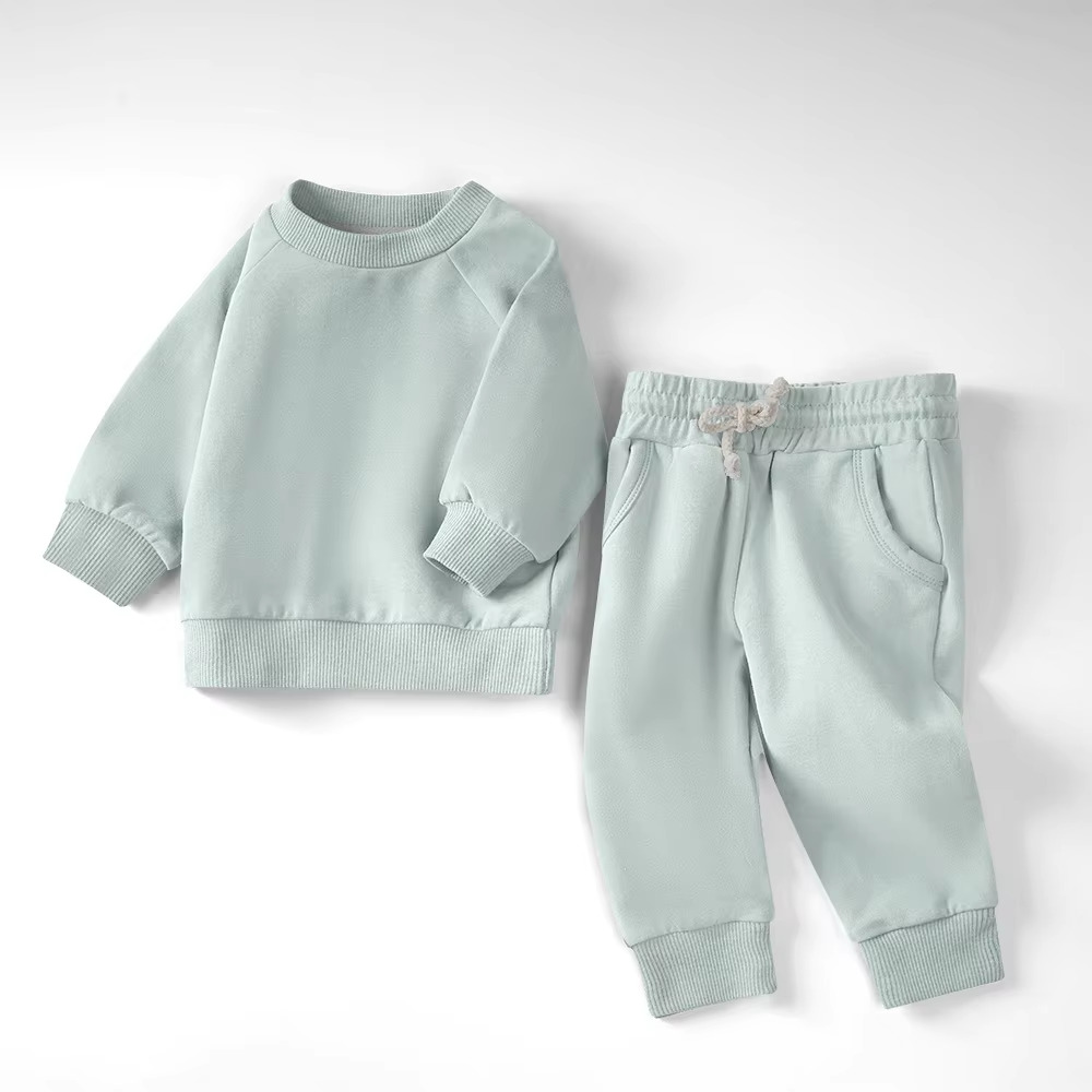 Organic Baby & Toddler Loungewear Set - Aqua