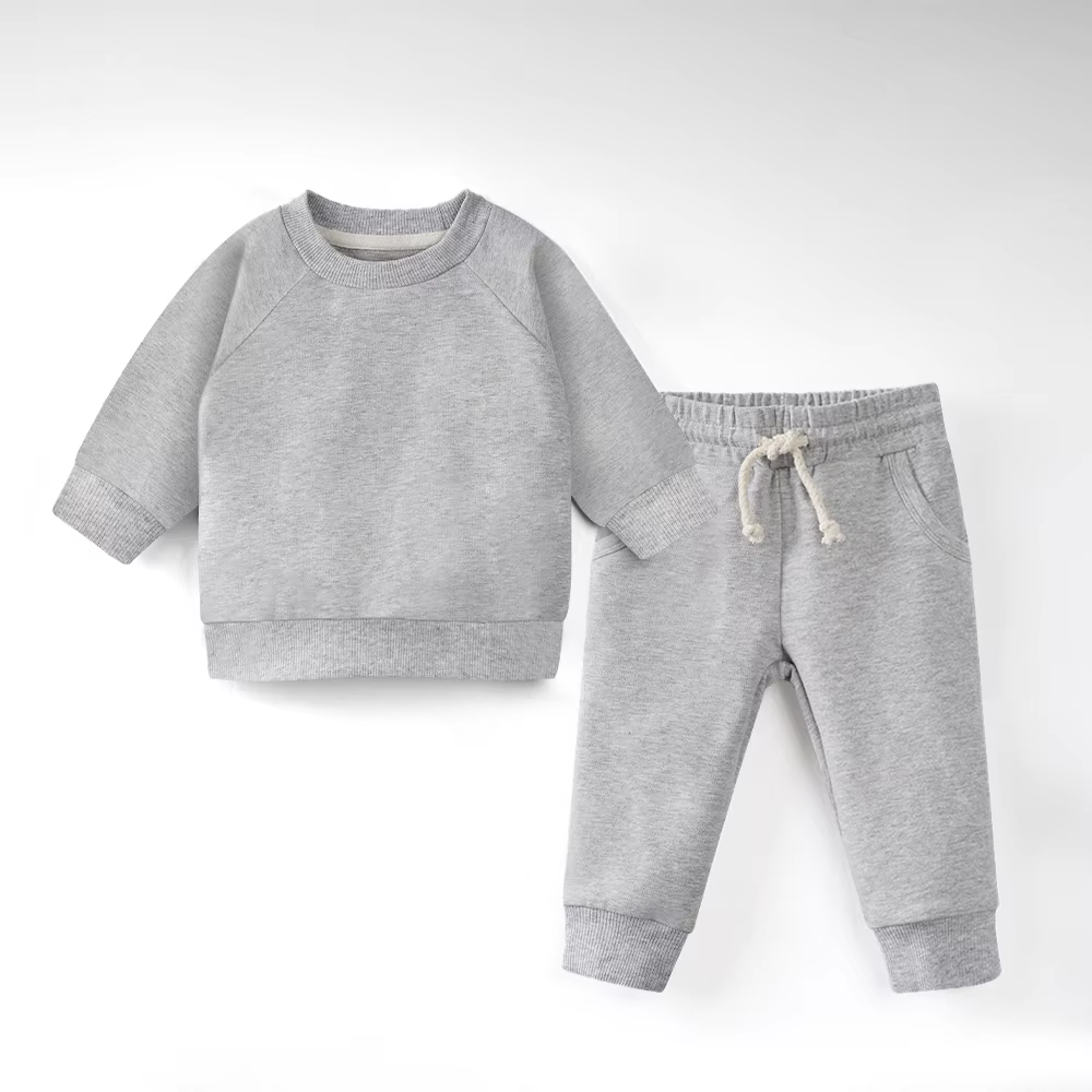 Organic Baby & Toddler Loungewear Set - Grey