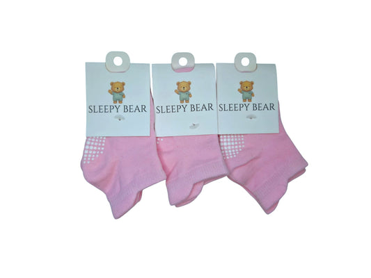 Light Pink Baby Socks 3-Pack (0-1 Year)