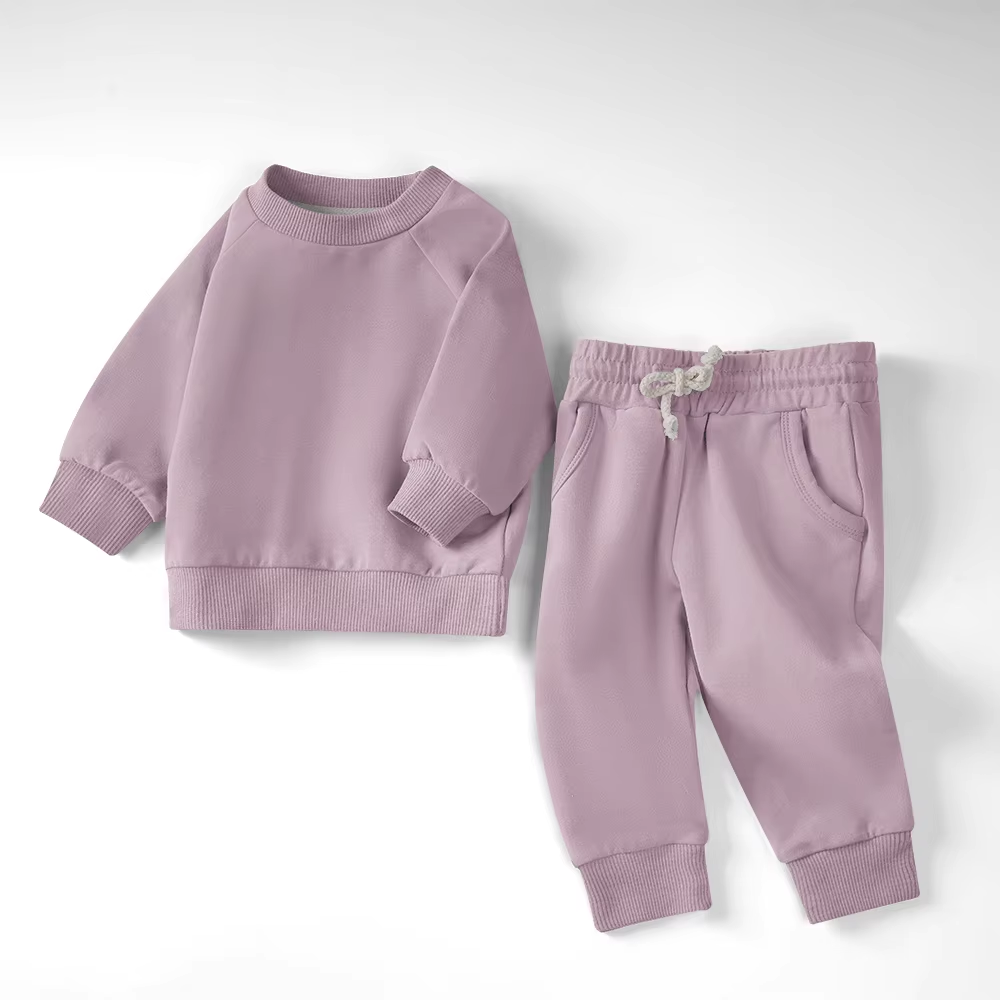 Organic Baby & Toddler Loungewear Set - Purple